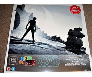 Star Wars: The Last Jedi 4K Ultra HD Big Sleeve Edition Includes Blu Ray Disc + Bonus Disc + High Quality Art Cards / Import / Region Free.