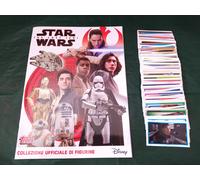 STAR WARS THE LAST JEDI ALBUM VUOTO + SET COMPLETO FIGURINE TOPPS 2017