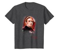 Star Wars The Last Jedi General Hux Brushed Maglietta, Bambini, Grigio Scuro, 4 Anni