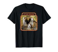 Star Wars The Last Jedi Triple Porg Ritratto Maglietta