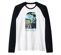 Star Wars: The Mandalorian And Grogu Galaxy's Most Wanted Maglia con Maniche Raglan