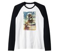 Star Wars The Mandalorian And Grogu Movie Classic Poster Art Maglia con Maniche Raglan
