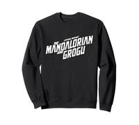 Star Wars The Mandalorian And Grogu Official B&W Movie Logo Felpa