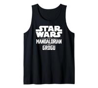 Star Wars The Mandalorian And Grogu Official Title Logo Canotta