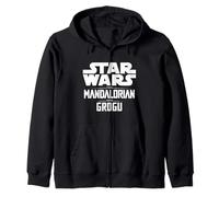 Star Wars The Mandalorian And Grogu Official Title Logo Felpa con Cappuccio