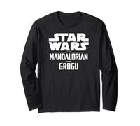 Star Wars The Mandalorian And Grogu Official Title Logo Maglia a Manica