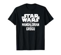 Star Wars The Mandalorian And Grogu Official Title Logo Maglietta