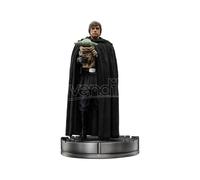 Star Wars The Mandalorian Art Scale Statua 1/10 Luke Skywalker E Grogu 21 Cm Iron Studios