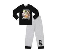 Star Wars The Mandalorian Baby Yoda - Pigiama lungo in cotone, Nero , 9-10 Anni