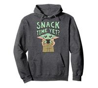 Star Wars: The Mandalorian Baby Yoda Snack Time Yet? Cute Felpa con Cappuccio