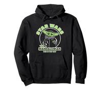 Star Wars: The Mandalorian Baby Yoda This Is The Way Logo Felpa con Cappuccio