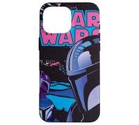 Star Wars The Mandalorian Bounty Hunters Retro Fumetto Custodia per iPhone 16 Pro Max