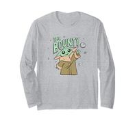 Star Wars: The Mandalorian Cute Grogu The Bounty Vintage Maglia a Manica