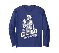 Star Wars The Mandalorian Dadalorian Father's Day Maglia a Manica
