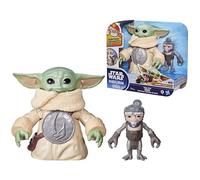 Star wars the mandalorian e grogu huggin grogu hasbro - figura interattiva con suoni