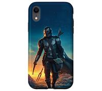 Star Wars The Mandalorian e Grogu Tramonto Poster Custodia per iPhone XR