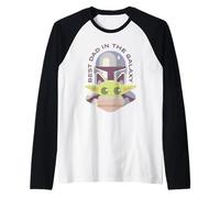 Star Wars The Mandalorian Father's Day Dad And Child Maglia con Maniche Raglan