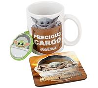 Star Wars - Set regalo The Mandalorian: The Child - Tazza, sottobicchiere e portachiavi - Ceramica