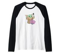 Star Wars: The Mandalorian Grogu Cooking A Snack Big Poster Maglia con Maniche Raglan