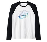 Star Wars The Mandalorian Grogu Gradient Maglia con Maniche Raglan