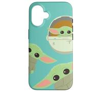 Star Wars The Mandalorian Grogu Triple Threat Azzurro Custodia per iPhone 16
