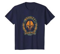 Star Wars: The Mandalorian Large Guild Badge Maglietta, Bambini, Navy, 4 Anni
