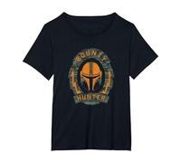 Star Wars: The Mandalorian Large Guild Badge Maglietta, Donna Plus-Size, Nero, 3X