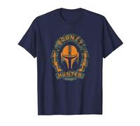 Star Wars: The Mandalorian Large Guild Badge Maglietta, Uomo, Navy, 3XL
