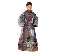 Star Wars: The Mandalorian Mando Coperta Comoda In Seta Con Maniche Per Bambini