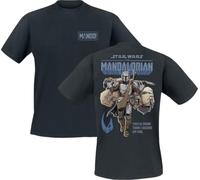 Star Wars The Mandalorian - Mando Uomo T-Shirt Nero 3XL 100% Cotone Regular