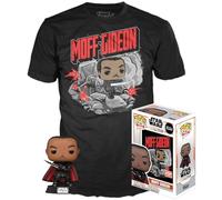Star Wars The Mandalorian - Moff Gideon Pop! & Tee Uomo Funko Pop! Grigio Sport M 100% Cotone