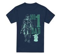Star Wars: The Mandalorian No.1 Dad Maglietta Mando Uomo (TV5189)