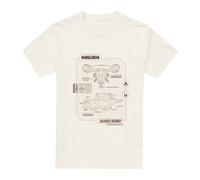 Star Wars: The Mandalorian Razor Crest Maglietta Planimetria Uomo (TV5183)