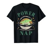 Star Wars The Mandalorian The Child Power Nap Portrait Maglietta