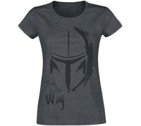 Star Wars The Mandalorian - This Is The Way Donna T-Shirt Grafite L 50% Cotone, 50% Poliestere Regular