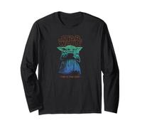 Star Wars The Mandalorian Vintage Faded Grogu The Way Poster Maglia a Manica