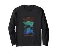 Star Wars The Mandalorian Vintage Faded Grogu The Way Poster Maglia a Manica