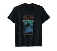 Star Wars The Mandalorian Vintage Faded Grogu The Way Poster Maglietta