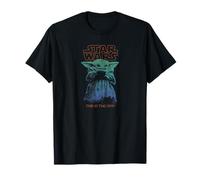Star Wars The Mandalorian Vintage Faded Grogu The Way Poster Maglietta