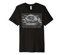 Star Wars The Mandalorian Waiting For Your Next Snack Meme Premium T-Shirt