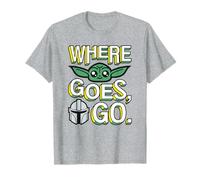 Star Wars The Mandalorian Where Grogu Goes Cute Maglietta