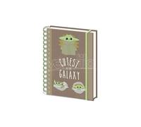 Star Wars Official The Mandalorian Cutest Galaxy A5 Wiro Lined Notebook Baby Yod