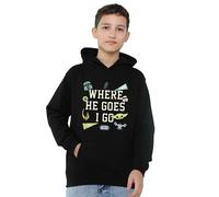 Star Wars The MandalorianWhere He Goes Badges Felpa con Cappuccio Grogu (TV22426