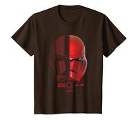 Star Wars The Rise of Skywalker Sith Icon Trooper Helmet Maglietta, Bambini, Marrone, 8 Anni