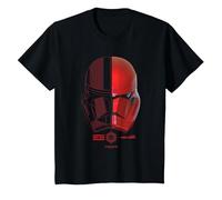 Star Wars The Rise of Skywalker Sith Icon Trooper Helmet Maglietta, Bambini, Nero, 4 Anni