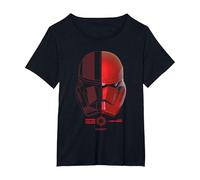 Star Wars The Rise of Skywalker Sith Icon Trooper Helmet Maglietta, Donna Plus-Size, Nero, 5X