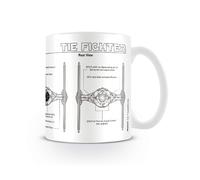 Star Wars Tie Fighter Sketch Unisex Tazza standard ceramica Standard Standard