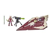 Star Wars Toys Mission Fleet Ahsoka Tano Delta-7 Jedi Starfighter, Starfighter Strike 2.5-Inch-Scale Figure and Vehicle, Ages 4 and Up, (F3790)