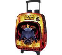 Star Wars Trolley Zaino Con Ruote Dark Vador Flames Rosso M 35 cm