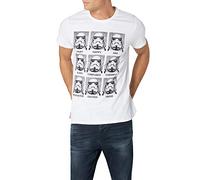 Star Wars Trooper Emotions T-Shirt, Bianco (Blanc), Small (Taglia Produttore: S) Uomo